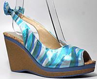 Босоножки MASIMALUO 684 \17-1 \ код 1065 (4) бирюза \ принт Босоножки MASIMALUO 684 \17-1 \ код 1065 (4)